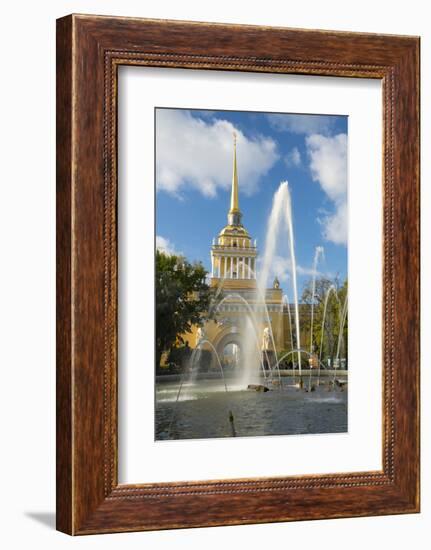 The Admiralty Building, UNESCO World Heritage Site, St. Petersburg, Russia, Europe-Miles Ertman-Framed Photographic Print