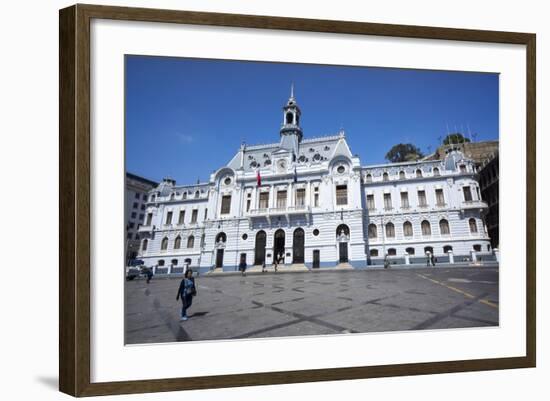 The Admiralty Building, Valparaiso, Chile-Peter Groenendijk-Framed Photographic Print