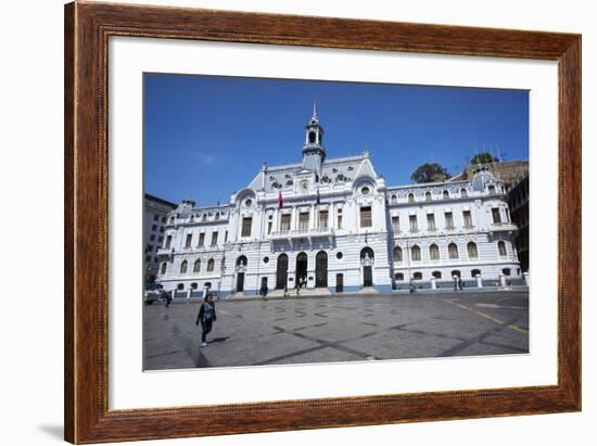 The Admiralty Building, Valparaiso, Chile-Peter Groenendijk-Framed Photographic Print