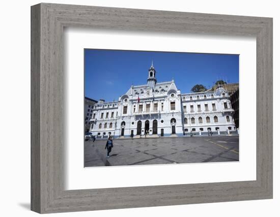 The Admiralty Building, Valparaiso, Chile-Peter Groenendijk-Framed Photographic Print