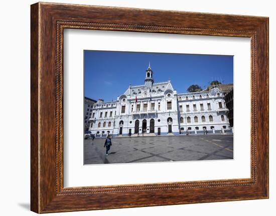 The Admiralty Building, Valparaiso, Chile-Peter Groenendijk-Framed Photographic Print