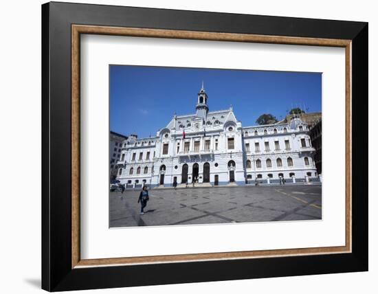 The Admiralty Building, Valparaiso, Chile-Peter Groenendijk-Framed Photographic Print