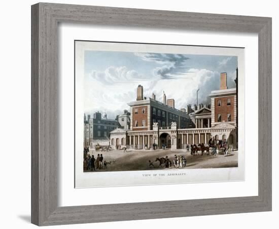 The Admiralty, Whitehall, Westminster, London, 1818-Joseph Constantine Stadler-Framed Giclee Print