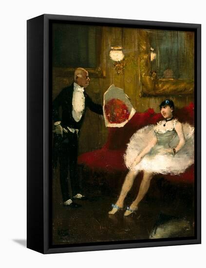 The Admirer, C.1877-79 (Oil on Canvas Mounted on Wood)-Jean Louis Forain-Framed Premier Image Canvas