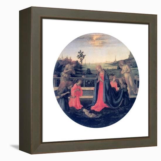 The Adoration, C1480s-Filippino Lippi-Framed Premier Image Canvas