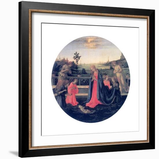 The Adoration, C1480s-Filippino Lippi-Framed Giclee Print