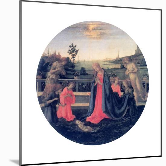 The Adoration, C1480s-Filippino Lippi-Mounted Giclee Print