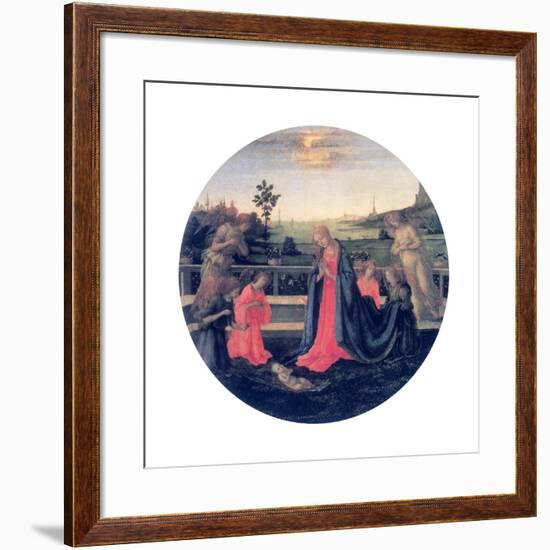 The Adoration, C1480s-Filippino Lippi-Framed Giclee Print