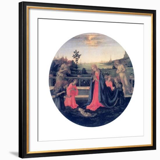 The Adoration, C1480s-Filippino Lippi-Framed Giclee Print