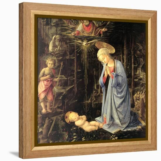 The Adoration in the Forest, 1459-Fra Filippo Lippi-Framed Premier Image Canvas