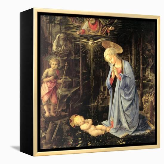 The Adoration in the Forest, 1459-Fra Filippo Lippi-Framed Premier Image Canvas