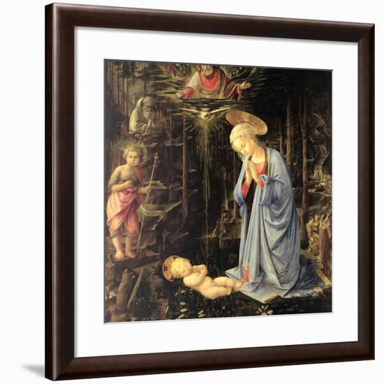 The Adoration in the Forest, 1459-Fra Filippo Lippi-Framed Giclee Print