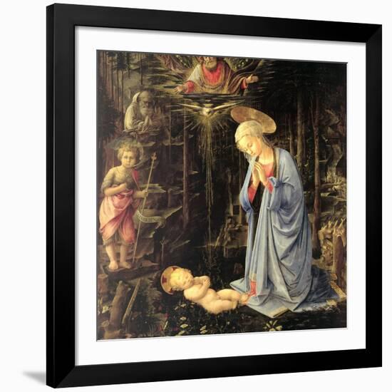 The Adoration in the Forest, 1459-Fra Filippo Lippi-Framed Giclee Print