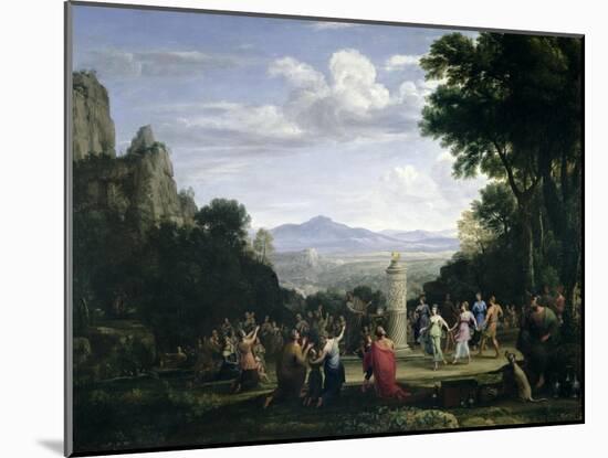 The Adoration of the Golden Calf, 1660-Claude Lorraine-Mounted Giclee Print