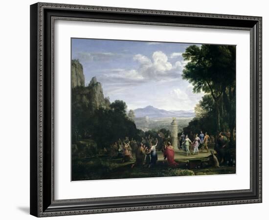 The Adoration of the Golden Calf, 1660-Claude Lorraine-Framed Giclee Print