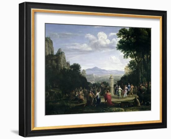 The Adoration of the Golden Calf, 1660-Claude Lorraine-Framed Giclee Print