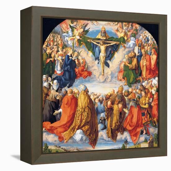 The Adoration of the Holy Trinity (the Landauer Altarpiece)-Albrecht Dürer-Framed Premier Image Canvas