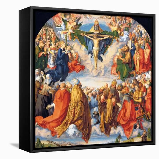 The Adoration of the Holy Trinity (the Landauer Altarpiece)-Albrecht Dürer-Framed Premier Image Canvas