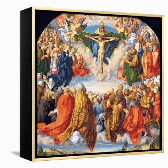 The Adoration of the Holy Trinity (the Landauer Altarpiece)-Albrecht Dürer-Framed Premier Image Canvas