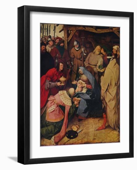 The Adoration of the Kings, 1564, (1937)-Pieter Bruegel the Elder-Framed Giclee Print