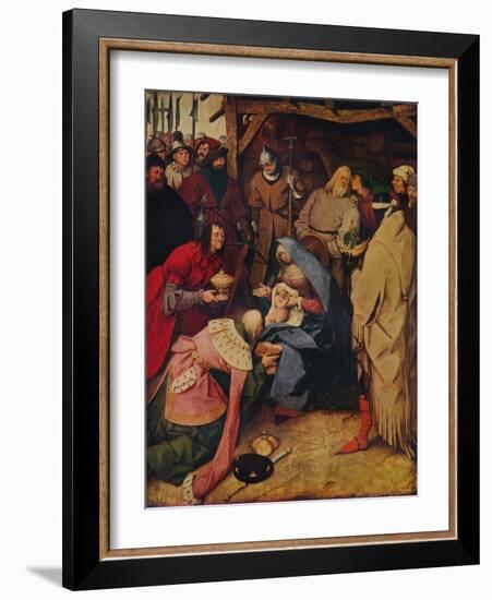 The Adoration of the Kings, 1564, (1937)-Pieter Bruegel the Elder-Framed Giclee Print