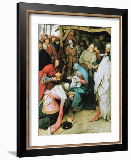 The Adoration of the Kings, 1564-Pieter Bruegel the Elder-Framed Giclee Print