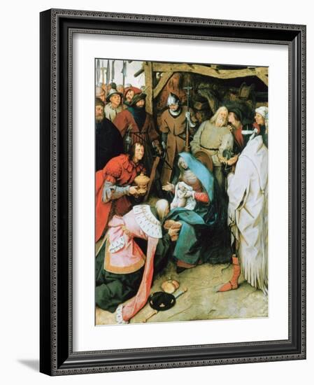 The Adoration of the Kings, 1564-Pieter Bruegel the Elder-Framed Giclee Print