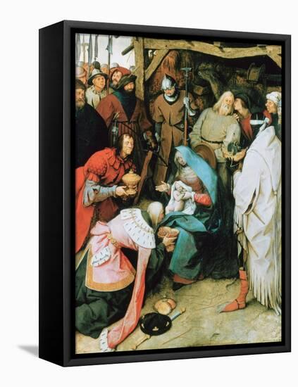 The Adoration of the Kings, 1564-Pieter Bruegel the Elder-Framed Premier Image Canvas