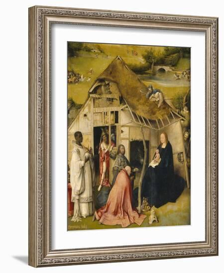 The Adoration of the Kings, C. 1495-Hieronymus Bosch-Framed Giclee Print