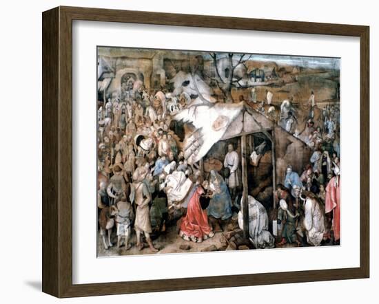 The Adoration of the Kings, C1556-1562-Pieter Bruegel the Elder-Framed Giclee Print