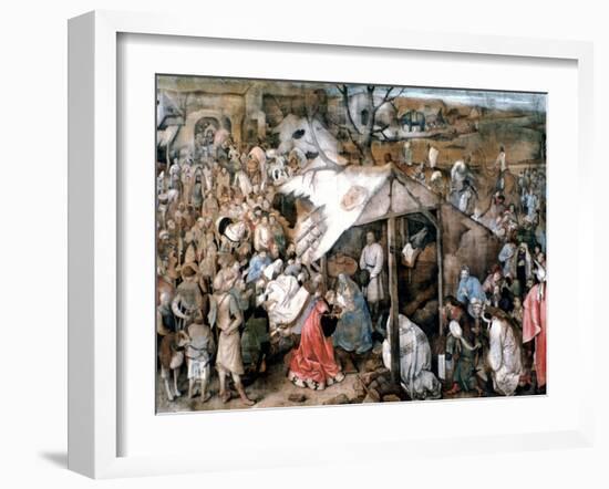 The Adoration of the Kings, C1556-1562-Pieter Bruegel the Elder-Framed Giclee Print