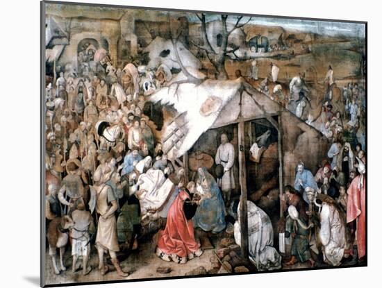 The Adoration of the Kings, C1556-1562-Pieter Bruegel the Elder-Mounted Giclee Print