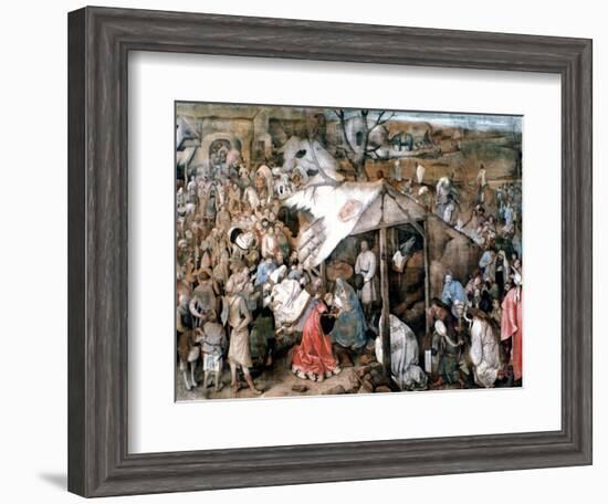 The Adoration of the Kings, C1556-1562-Pieter Bruegel the Elder-Framed Giclee Print