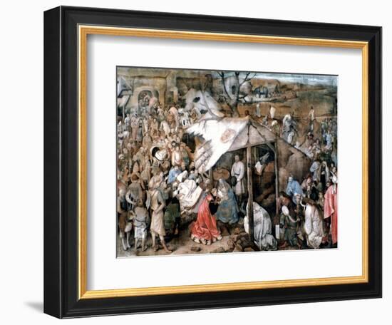 The Adoration of the Kings, C1556-1562-Pieter Bruegel the Elder-Framed Giclee Print