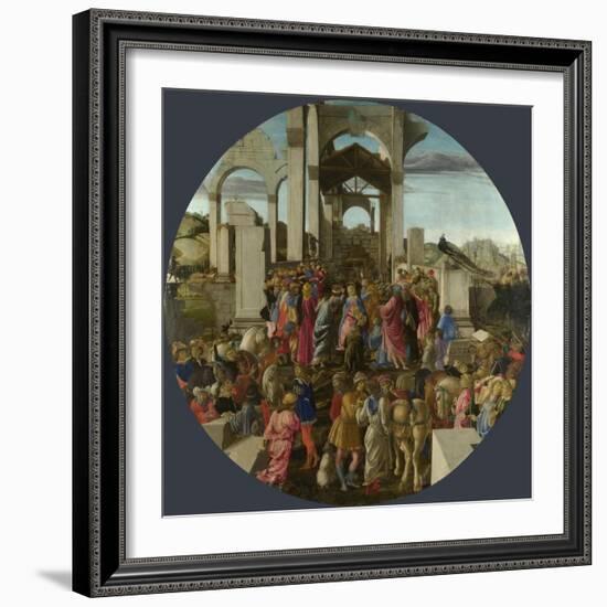 The Adoration of the Kings, Ca 1470-1475-Sandro Botticelli-Framed Giclee Print