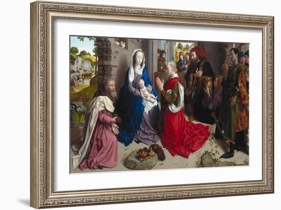 The Adoration of the Kings (Monforte Alta), Ca 1470-Hugo van der Goes-Framed Giclee Print