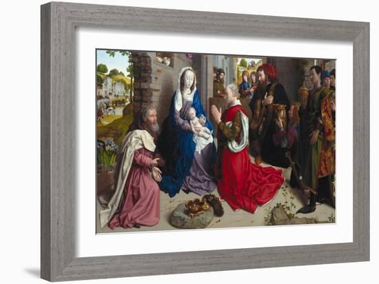 The Adoration of the Kings (Monforte Alta), Ca 1470-Hugo van der Goes-Framed Giclee Print