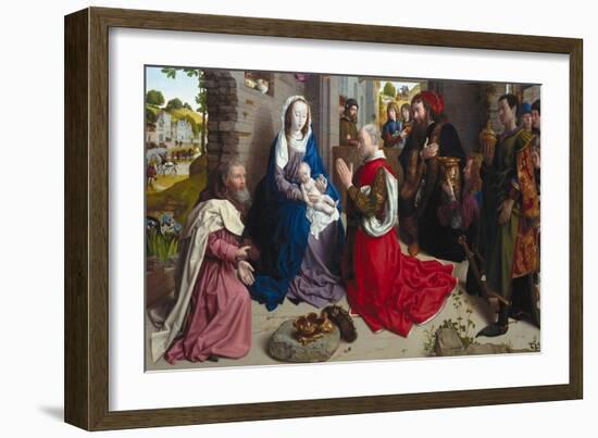 The Adoration of the Kings (Monforte Alta), Ca 1470-Hugo van der Goes-Framed Giclee Print