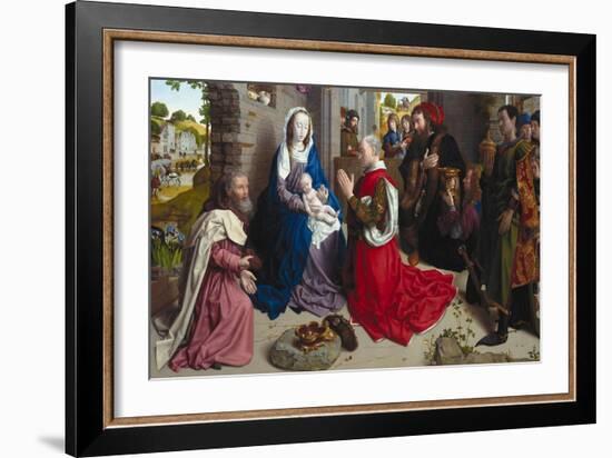 The Adoration of the Kings (Monforte Alta), Ca 1470-Hugo van der Goes-Framed Giclee Print