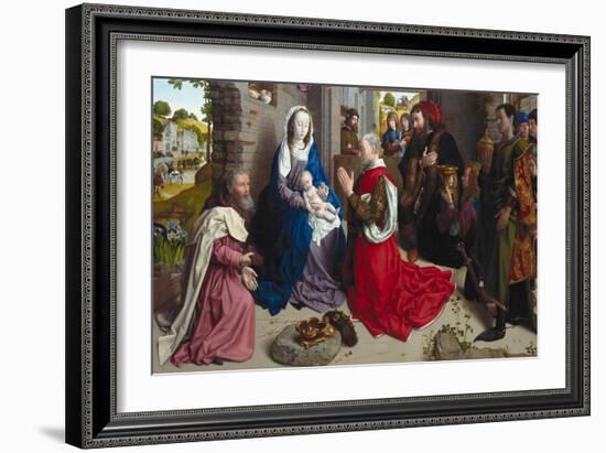 The Adoration of the Kings (Monforte Alta), Ca 1470-Hugo van der Goes-Framed Giclee Print