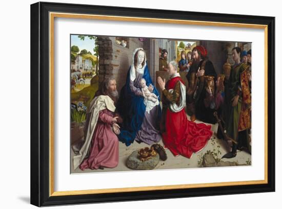 The Adoration of the Kings (Monforte Alta), Ca 1470-Hugo van der Goes-Framed Giclee Print