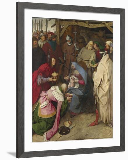 The Adoration of the Kings-Pieter Bruegel the Elder-Framed Premium Giclee Print