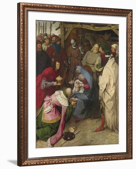 The Adoration of the Kings-Pieter Bruegel the Elder-Framed Premium Giclee Print