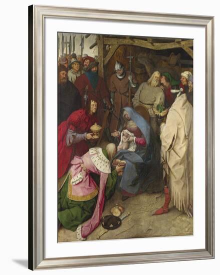 The Adoration of the Kings-Pieter Bruegel the Elder-Framed Premium Giclee Print