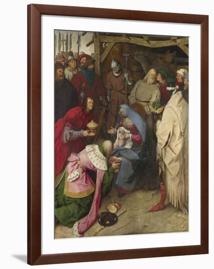 The Adoration of the Kings-Pieter Bruegel the Elder-Framed Premium Giclee Print