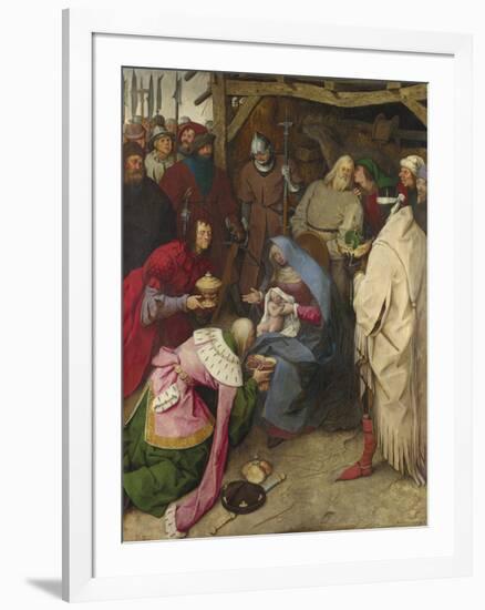 The Adoration of the Kings-Pieter Bruegel the Elder-Framed Premium Giclee Print