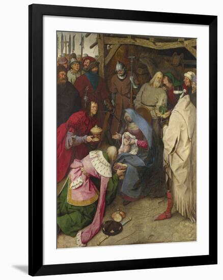 The Adoration of the Kings-Pieter Bruegel the Elder-Framed Premium Giclee Print