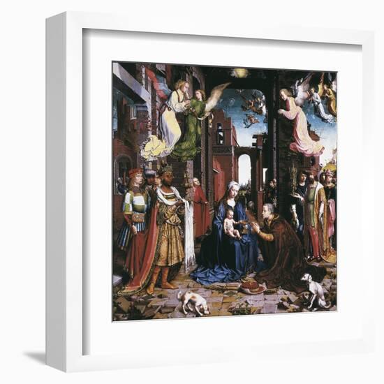 The Adoration of the Kings-Jan Gossaert Mabuse-Framed Art Print