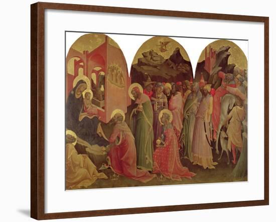 The Adoration of the Magi, 1422-Lorenzo Monaco-Framed Giclee Print