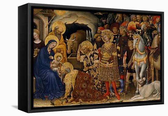 The Adoration of the Magi, 1423-Gentile da Fabriano-Framed Premier Image Canvas